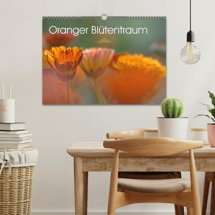 Produktbild: Oranger Bl&uuml;tentraum (Wandkalender 2027 DIN A3 quer), CALVENDO Monatskalender