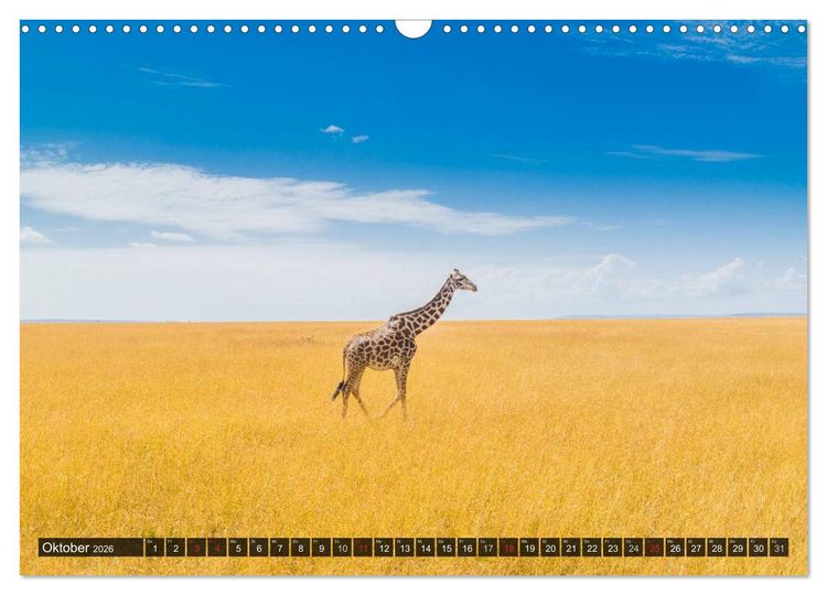 Produktbild: Ostafrika (Wandkalender 2026 DIN A3 quer), CALVENDO Monatskalender
