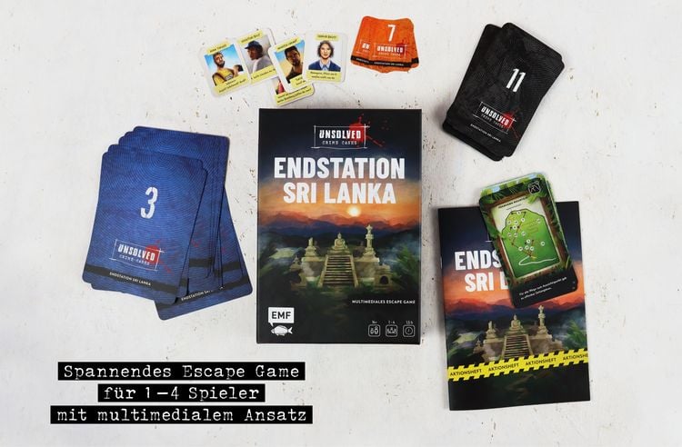 Krimi-Spielebox: Unsolved Crime Cases - Endstation Sri Lanka