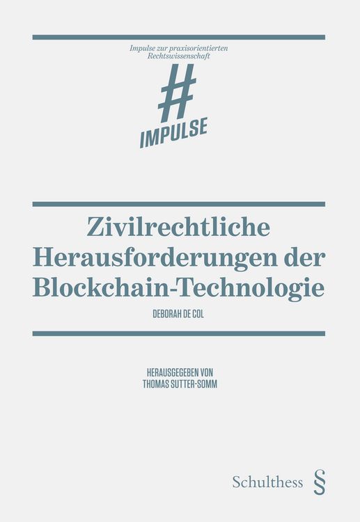 Produktbild: Zivilrechtliche Herausforderungen der Blockchain-Technologie