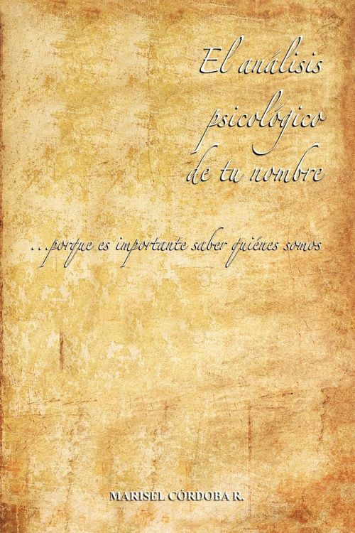 Produktbild: El Analisis Psicologico de Tu Nombre