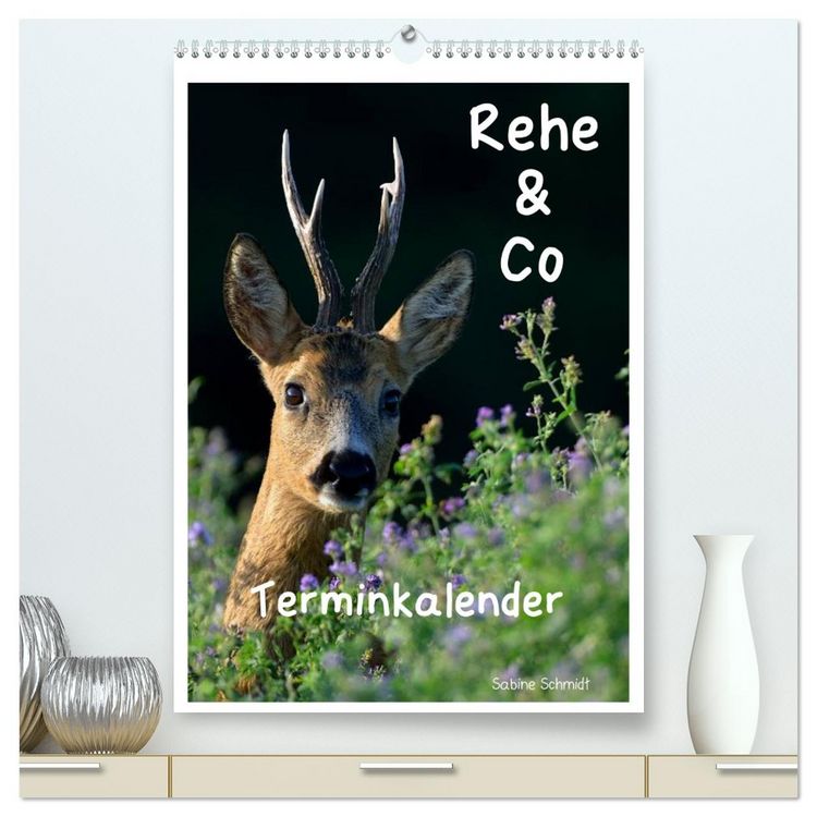 Produktbild: Rehe & Co / Planer (hochwertiger Premium Wandkalender 2026 DIN A2 hoch), Kunstdruck in Hochglanz