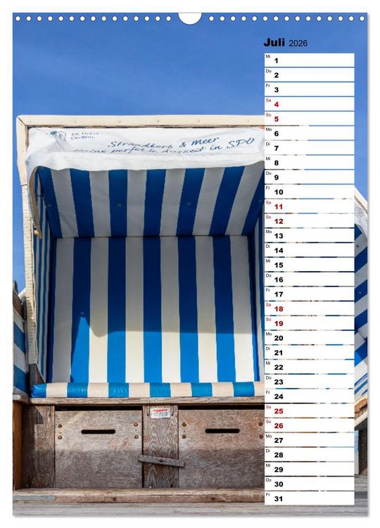 Produktbild: Westk&uuml;ste - Zwischen St. Peter Ording, B&uuml;sum und Elbe (Wandkalender 2026 DIN A3 hoch), CALVENDO Monatskalender