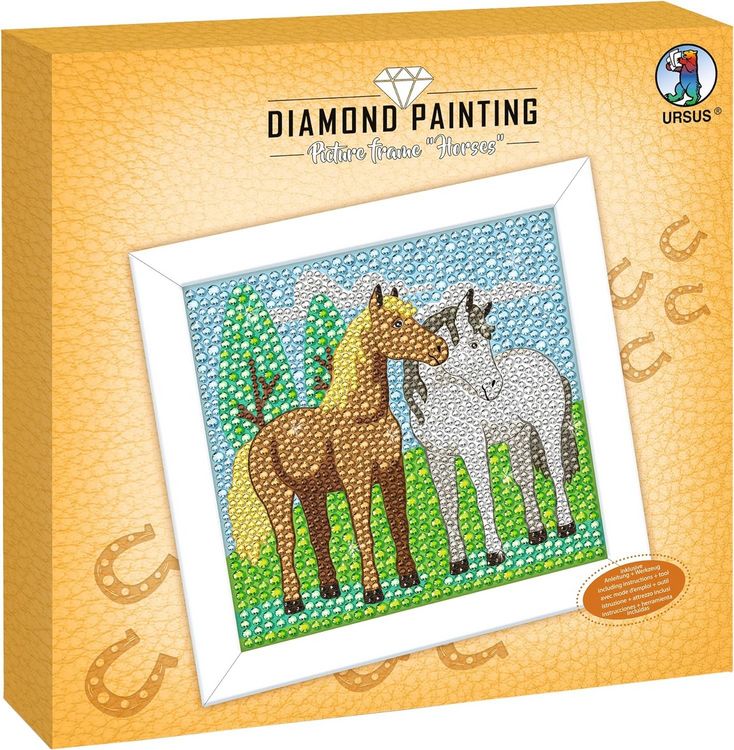 Produktbild: Diamond Painting Picture Frame "Horses"