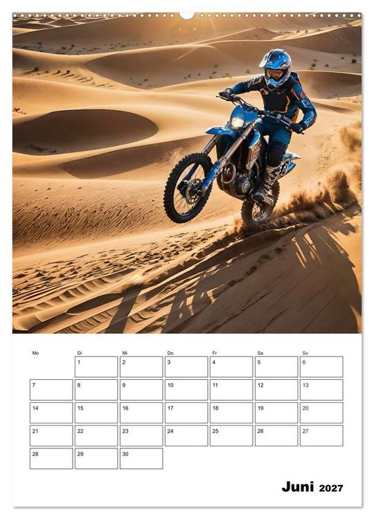 Produktbild: Vollgas und Adrenalin - Motocross-Action pur! (hochwertiger Premium Wandkalender 2027 DIN A2 hoch), Kunstdruck in Hochglanz