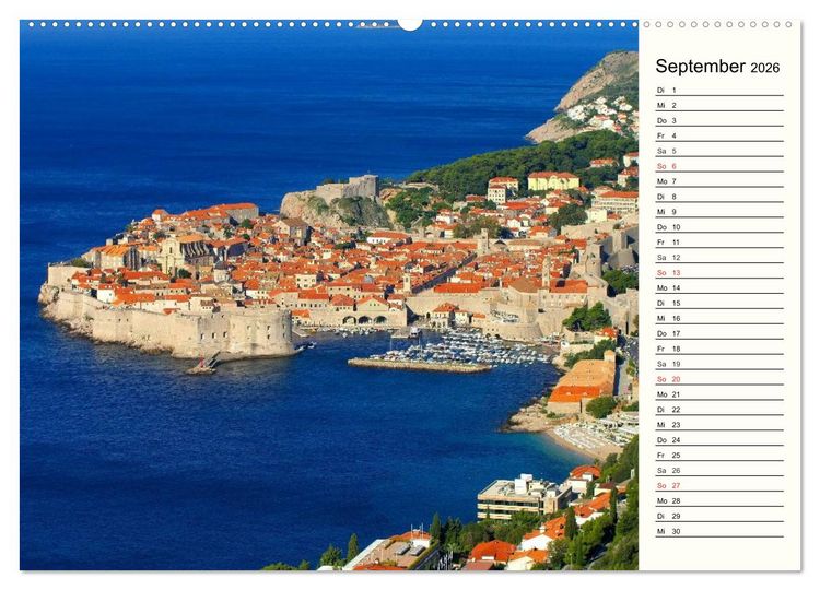 Produktbild: Dubrovnik - Perle der Adria (hochwertiger Premium Wandkalender 2026 DIN A2 quer), Kunstdruck in Hochglanz