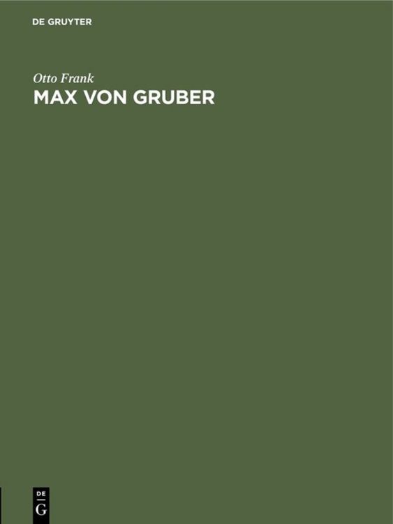 Produktbild: Max von Gruber