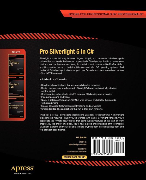 Produktbild: Pro Silverlight 5 in C#