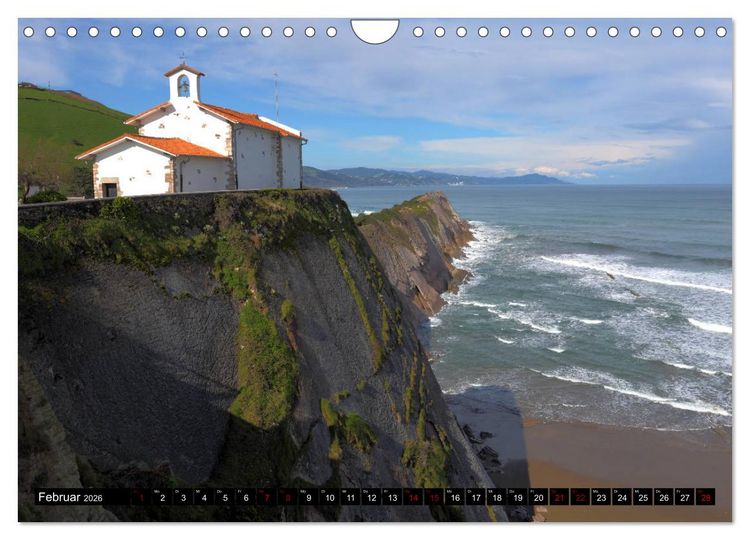Produktbild: Spaniens Baskenland (Wandkalender 2026 DIN A4 quer), CALVENDO Monatskalender