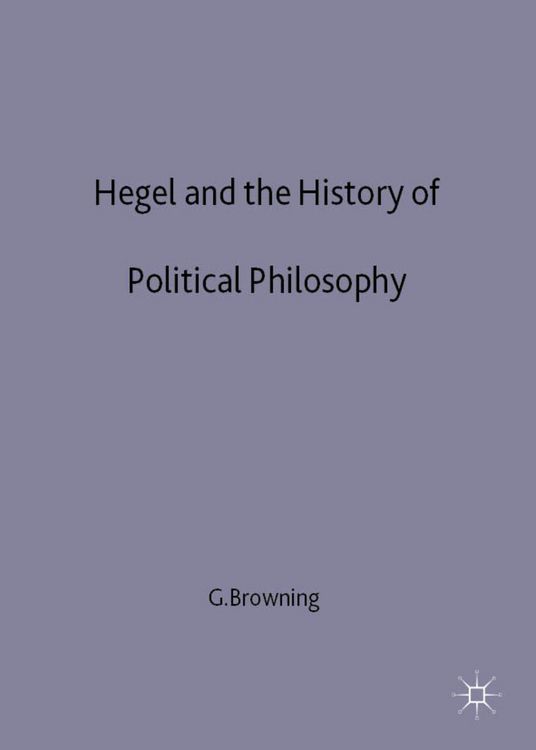 Produktbild: Hegel and the History of Political Philosophy