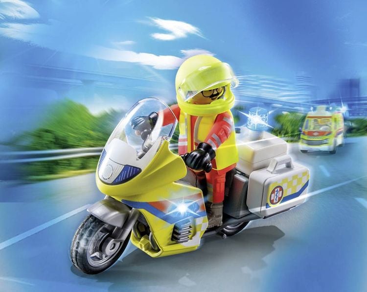 PLAYMOBIL® City Life 71205 Notarzt-Motorrad mit Blinklicht