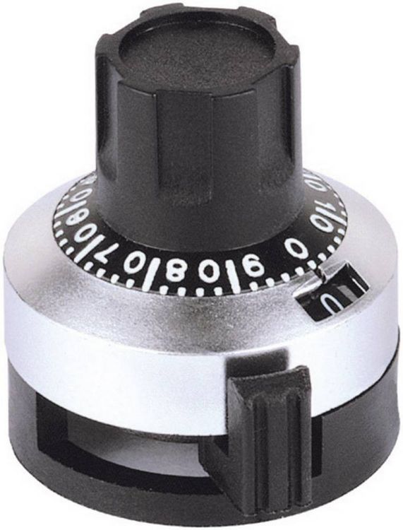 Produktbild: Mentor 6623.1000 6623.1000 Drehknopf mit Skala Matt (&Oslash; x H) 23.5mm x 25mm 1St.
