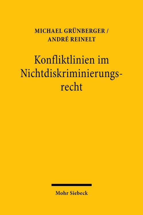 Produktbild: Konfliktlinien im Nichtdiskriminierungsrecht