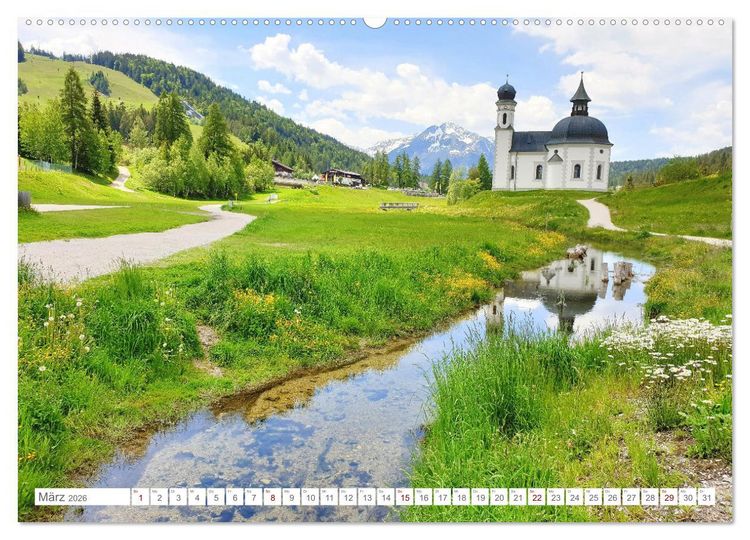 Produktbild: Malerisches Seefeld in Tirol (Wandkalender 2026 DIN A2 quer), CALVENDO Monatskalender
