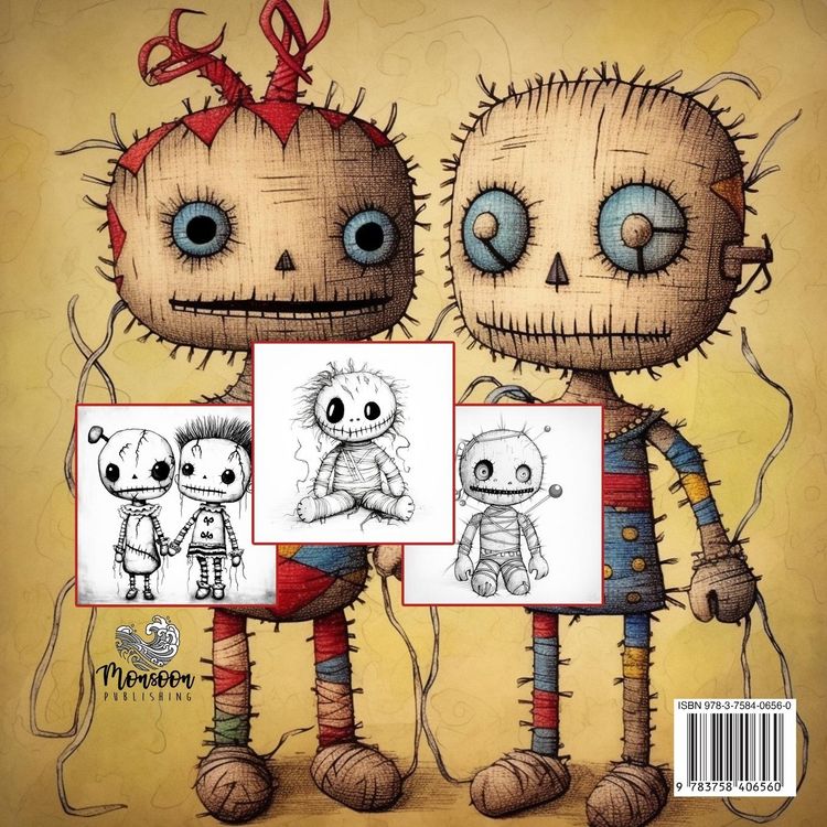 Produktbild: Voodoo Puppen Malbuch f&uuml;r Ewachsene