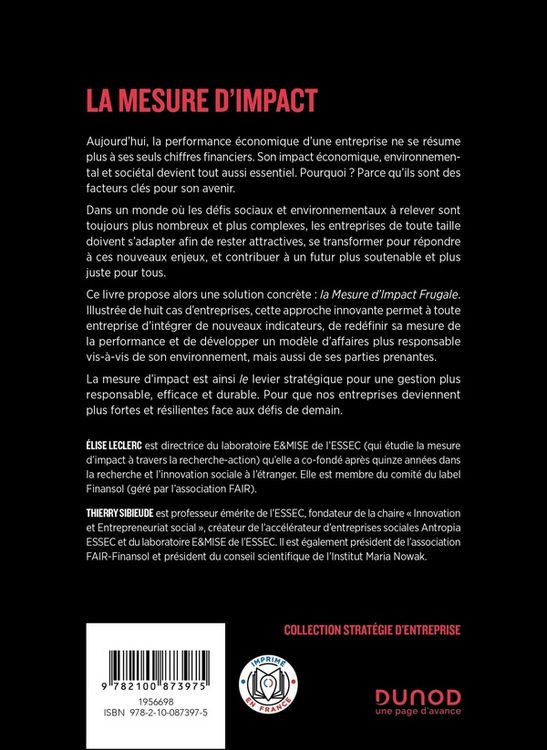 Produktbild: La mesure d'impact
