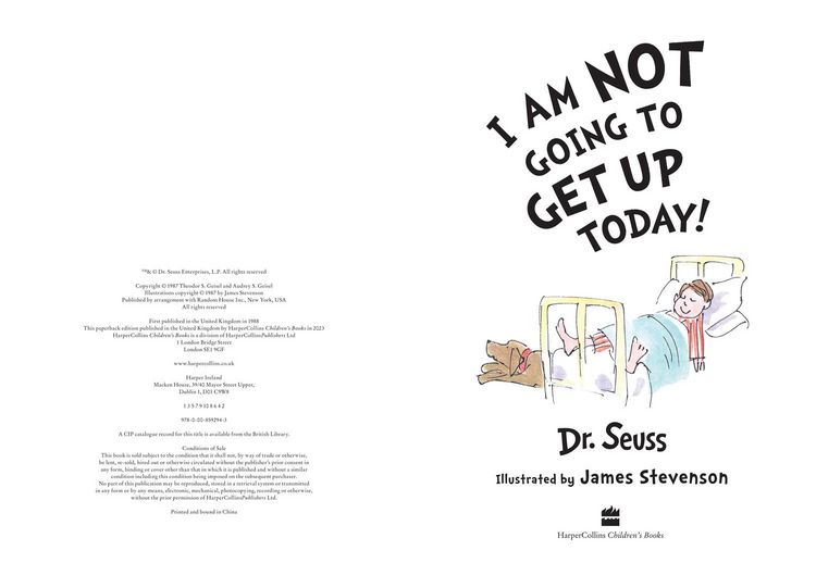 Produktbild: I Am Not Going to Get Up Today!