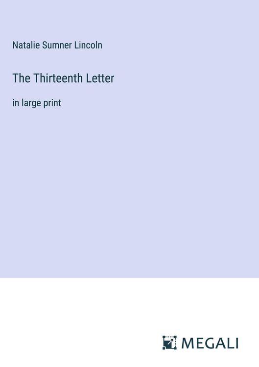 Produktbild: The Thirteenth Letter
