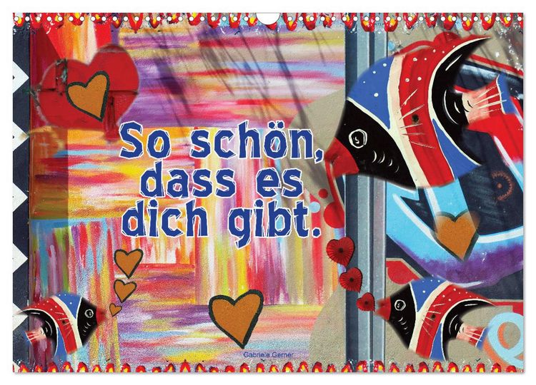 Produktbild: So sch&ouml;n, dass es dich gibt (Wandkalender 2026 DIN A3 quer), CALVENDO Monatskalender