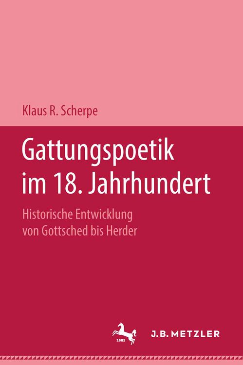 Produktbild: Gattungspoetik im 18. Jahrhundert