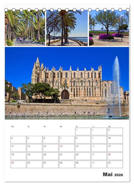Produktbild: Hola Mallorca (Tischkalender 2026 DIN A5 hoch), CALVENDO Monatskalender