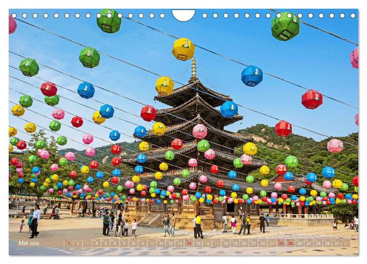 Produktbild: S&uuml;dkorea: Zwischen gelbem und japanischem Meer (Wandkalender 2026 DIN A4 quer), CALVENDO Monatskalender