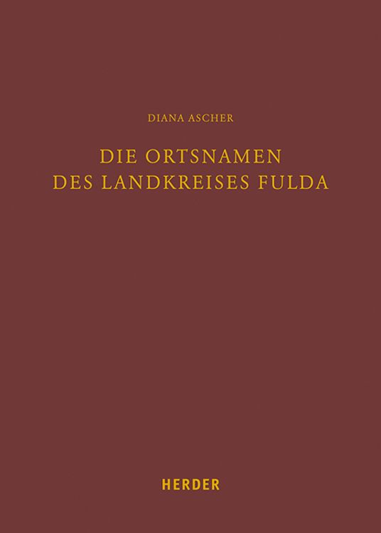 Produktbild: Die Ortsnamen des Landkreises Fulda