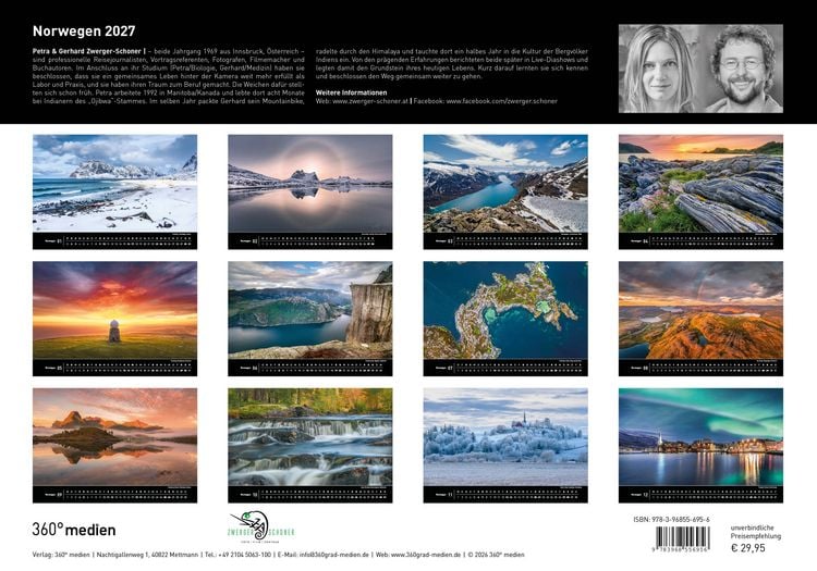 Produktbild: Norwegen Premiumkalender 2027