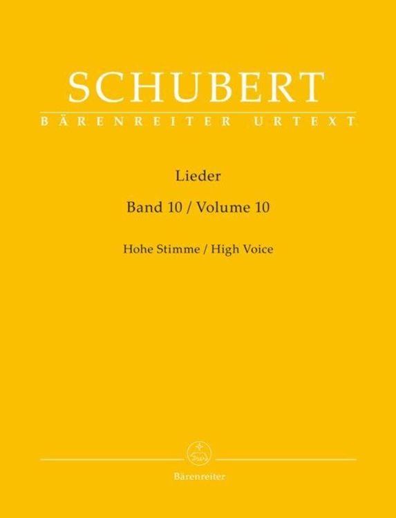 Lieder, Band 10 für hohe Stimme