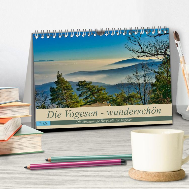 Produktbild: Vogesen - wundersch&ouml;n (Tischkalender 2026 DIN A5 quer), CALVENDO Monatskalender