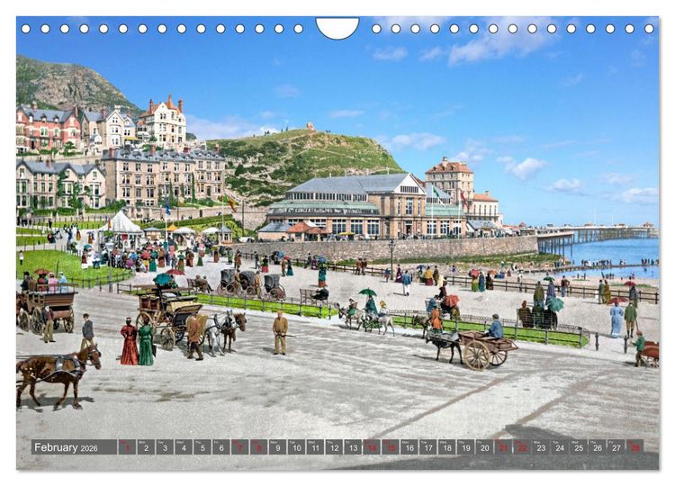 Produktbild: Wales around 1900 - photos restored and colourised (Wall Calendar 2026 DIN A4 landscape), CALVENDO 12 Month Wall Calendar