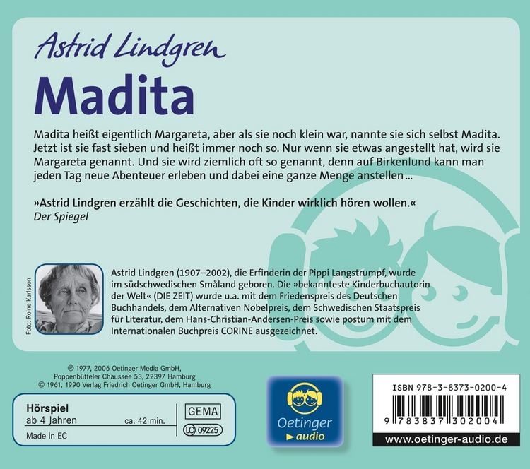 Produktbild: Madita 1. H&ouml;rspielklassiker