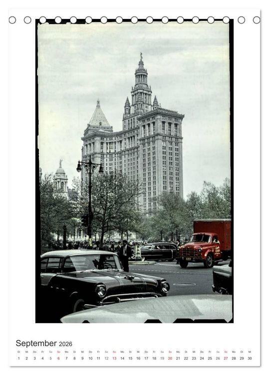 Produktbild: NEW YORK CITY - Vintage Views (Tischkalender 2026 DIN A5 hoch), CALVENDO Monatskalender
