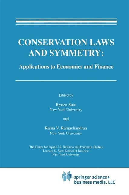 Produktbild: Conservation Laws and Symmetry: Applications to Economics and Finance