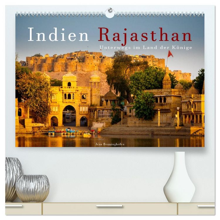 Produktbild: Indien Rajasthan: Unterwegs im Land der K&ouml;nige (hochwertiger Premium Wandkalender 2026 DIN A2 quer), Kunstdruck in Hochglanz