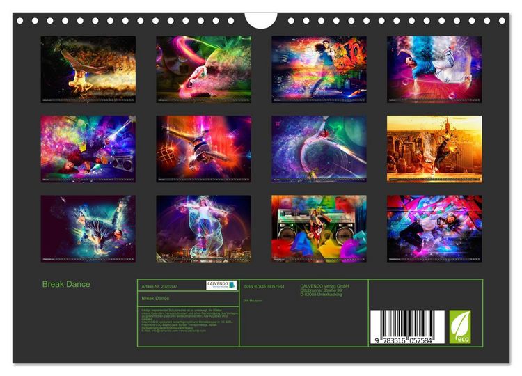 Produktbild: Break Dance (Wandkalender 2026 DIN A4 quer), CALVENDO Monatskalender