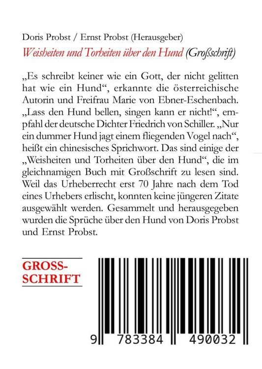 Produktbild: Weisheiten und Torheiten &uuml;ber den Hund