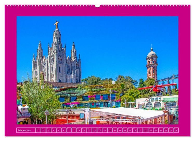 Produktbild: Ein Herz f&uuml;r Barcelona (Wandkalender 2026 DIN A2 quer), CALVENDO Monatskalender