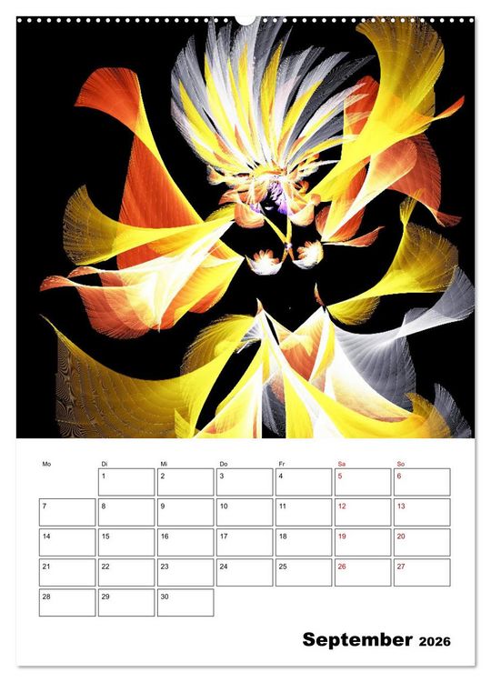 Produktbild: Zauberhaftes Textildesign (Wandkalender 2026 DIN A2 hoch), CALVENDO Monatskalender