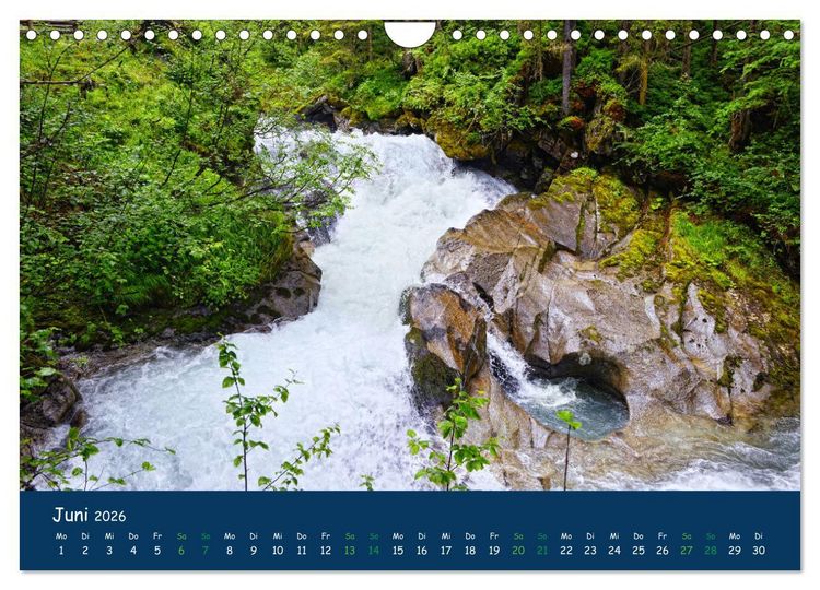 Produktbild: Bergwelt Hohe Tauern - Wandergenuss in alpiner Landschaft (Wandkalender 2026 DIN A4 quer), CALVENDO Monatskalender
