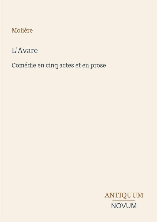 Produktbild: L'Avare