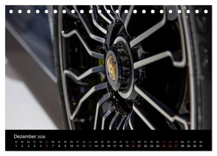 Produktbild: Heiligs Blechle - Porsche-Ikonen im Detail (Tischkalender 2026 DIN A5 quer), CALVENDO Monatskalender