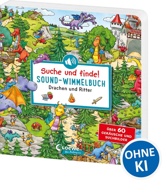 Produktbild: Suche und finde! Sound-Wimmelbuch - Drachen und Ritter