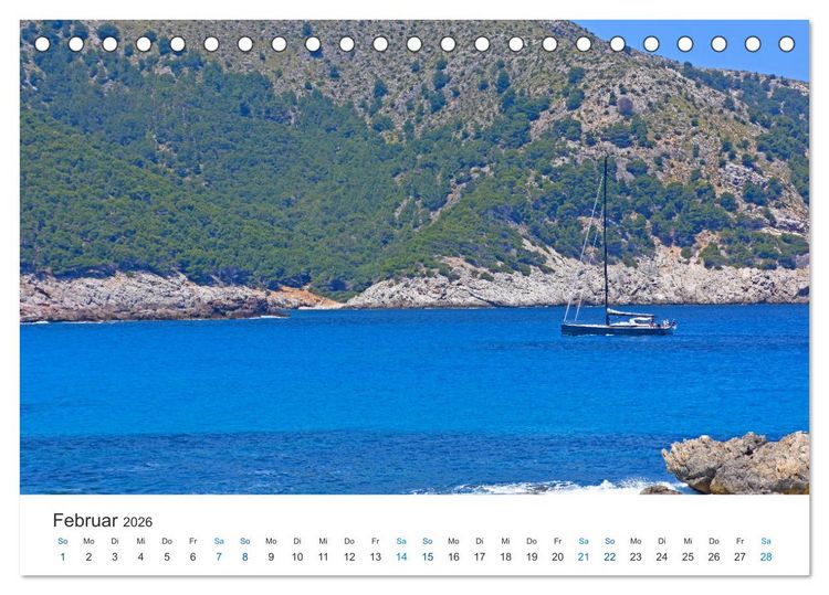 Produktbild: Segelboote und Yachten - Lebensart am Mittelmeer (Tischkalender 2026 DIN A5 quer), CALVENDO Monatskalender