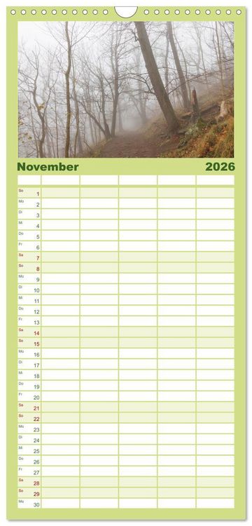 Produktbild: Familienplaner 2026 - Der Harz - eine geheimnisvolle Welt mit 5 Spalten (Wandkalender, 21 x 45 cm) CALVENDO