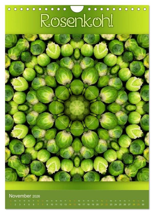 Produktbild: Kulinarische Mandalas (Wandkalender 2026 DIN A4 hoch), CALVENDO Monatskalender