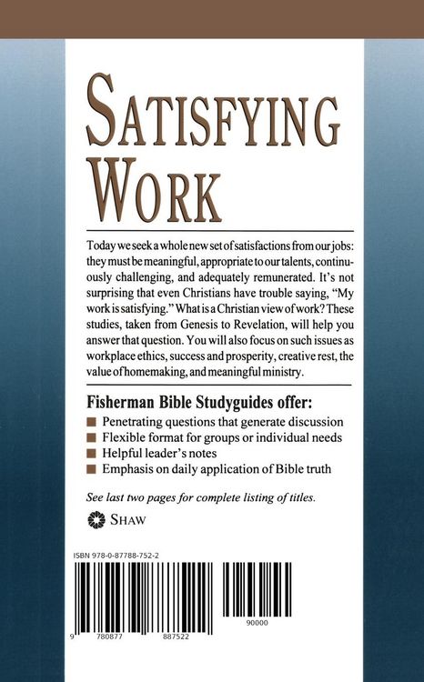 Produktbild: Satisfying Work