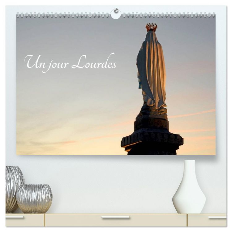 Produktbild: Un jour Lourdes (Calendrier mural 2026 DIN A2 vertical) calendrier de bureau