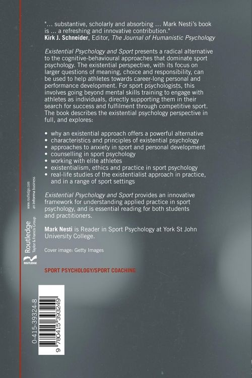 Produktbild: Existential Psychology and Sport