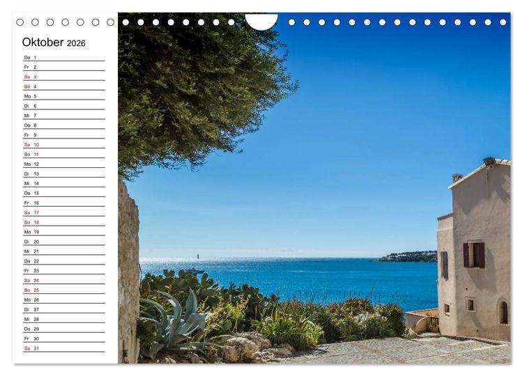 Produktbild: ANTIBES Idyllische Impressionen (Wandkalender 2026 DIN A4 quer), CALVENDO Monatskalender